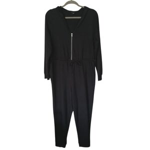 Torrid NWOT Black Zip Up Jumpsuit With Hood Size 00 (Large)